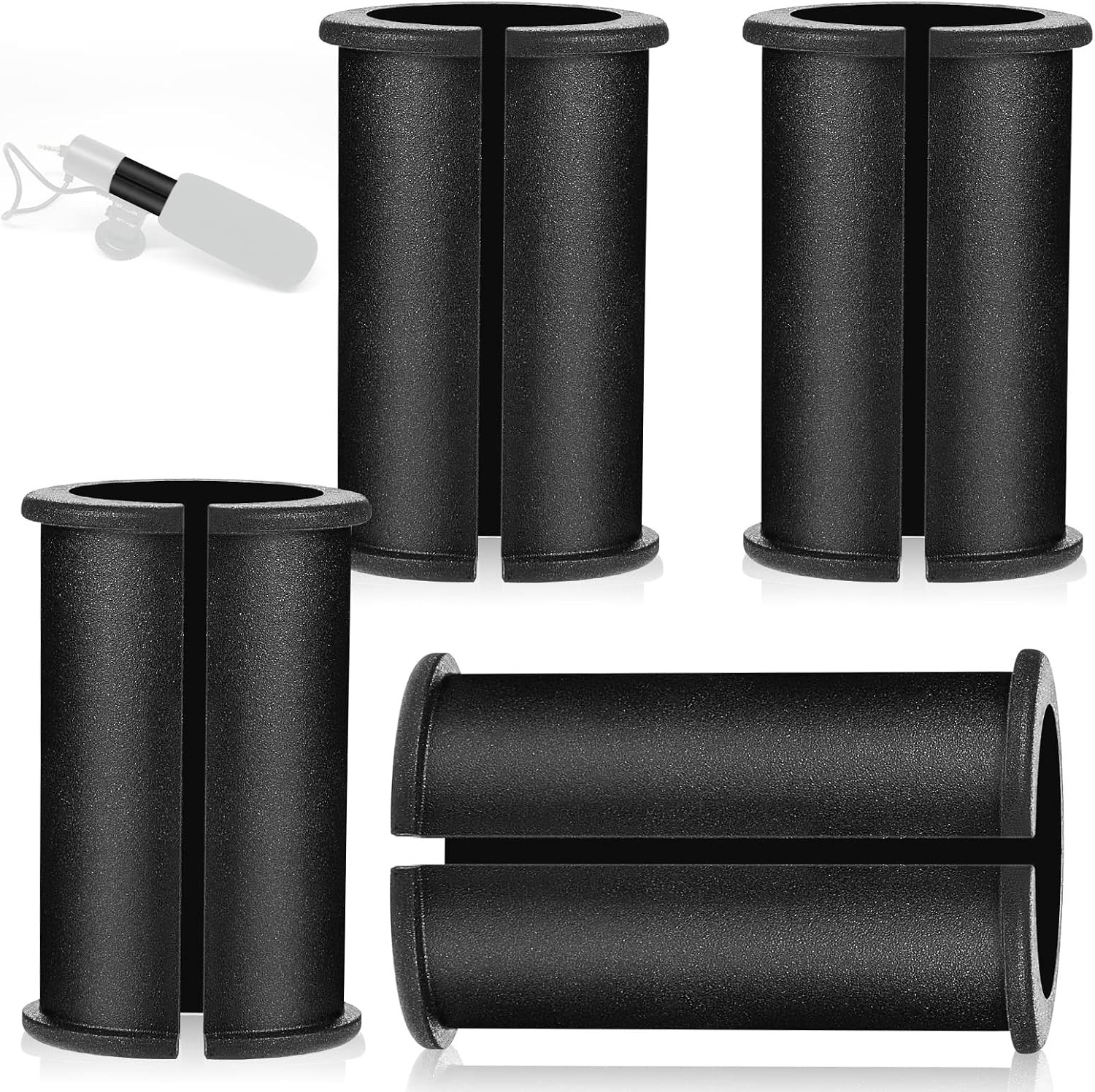 4 Pcs Microphone Shock Mount Rubber Spacer Tube Microphone Sleeve Washer