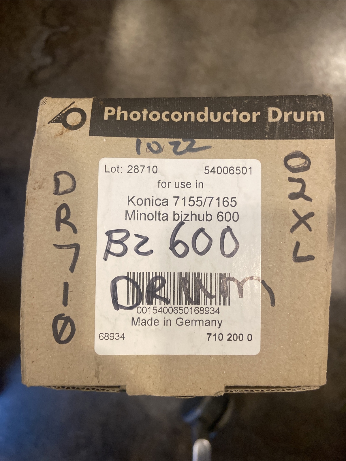 GENUINE Konica Minolta Bizhub 600 601 750 751 Copier Drum DR710 DR-710 02XL 02XL