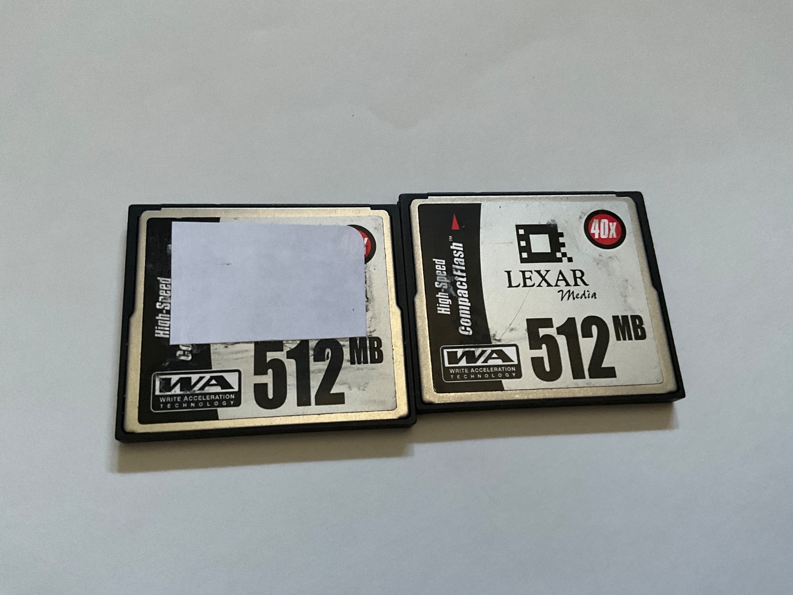2 512mb Lexar made USA Compactflash  CF I  memory card CF Router, NIKON CANON