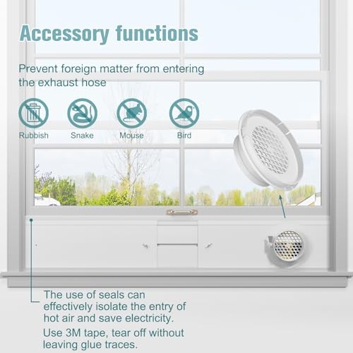 Dryer Vent Window Kit, 4" Window Vent Kit for Dryer Dryer Window Vent Panel Kit