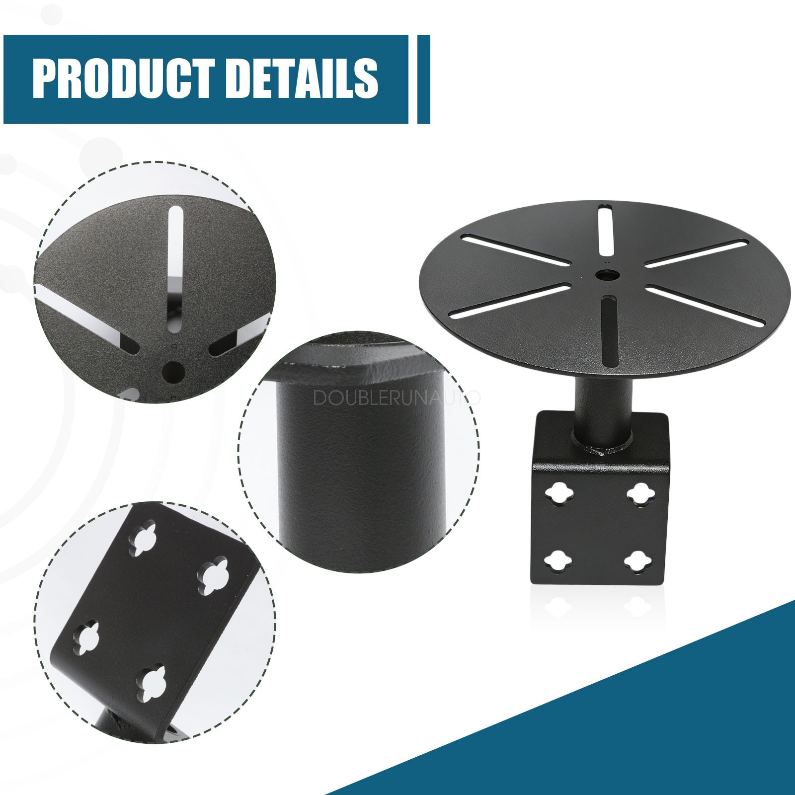 Strobe Light Mounting Bracket Mirror Mounted Bracket for truck 2pcs