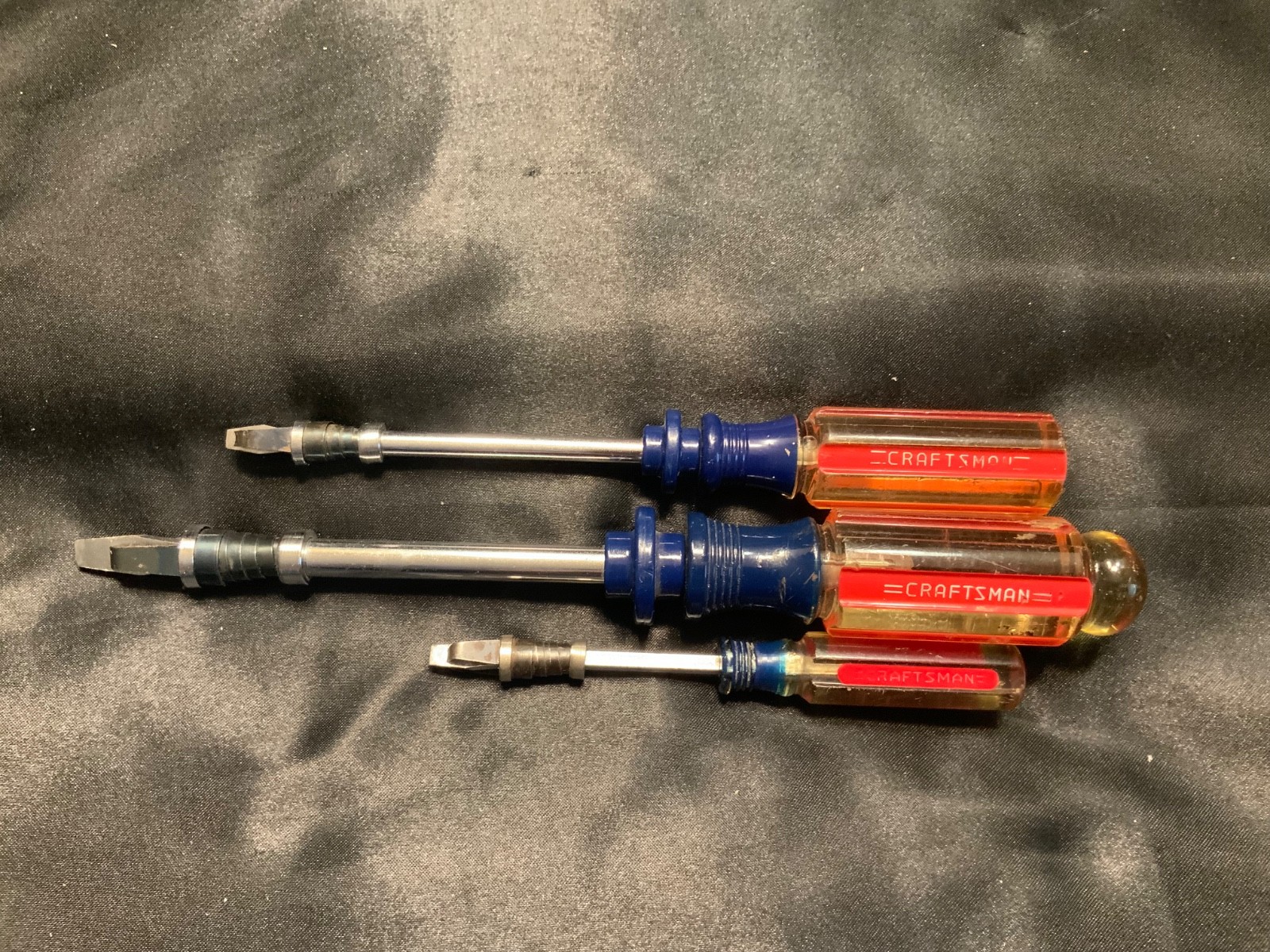 Vintage Craftsman screwholder screwdriver set (3pc) USA 41124, 41123, 2292657