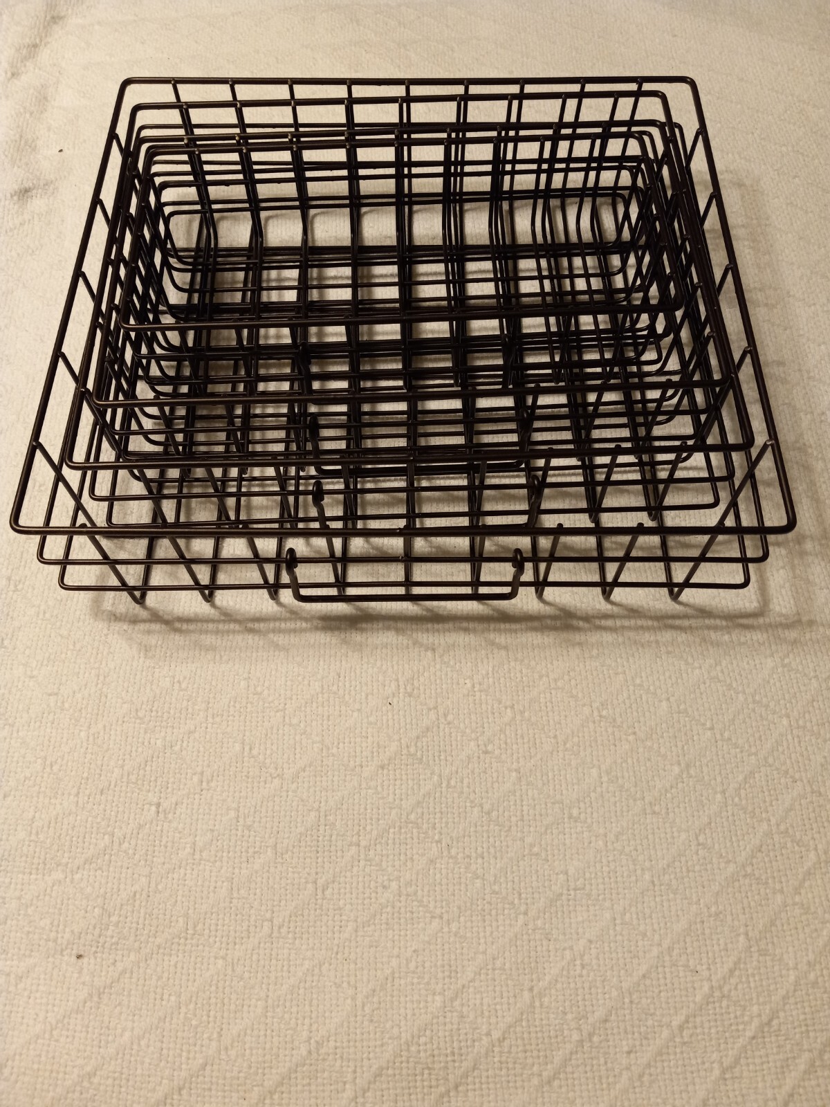 Set of 4 Lined Wire Baskets