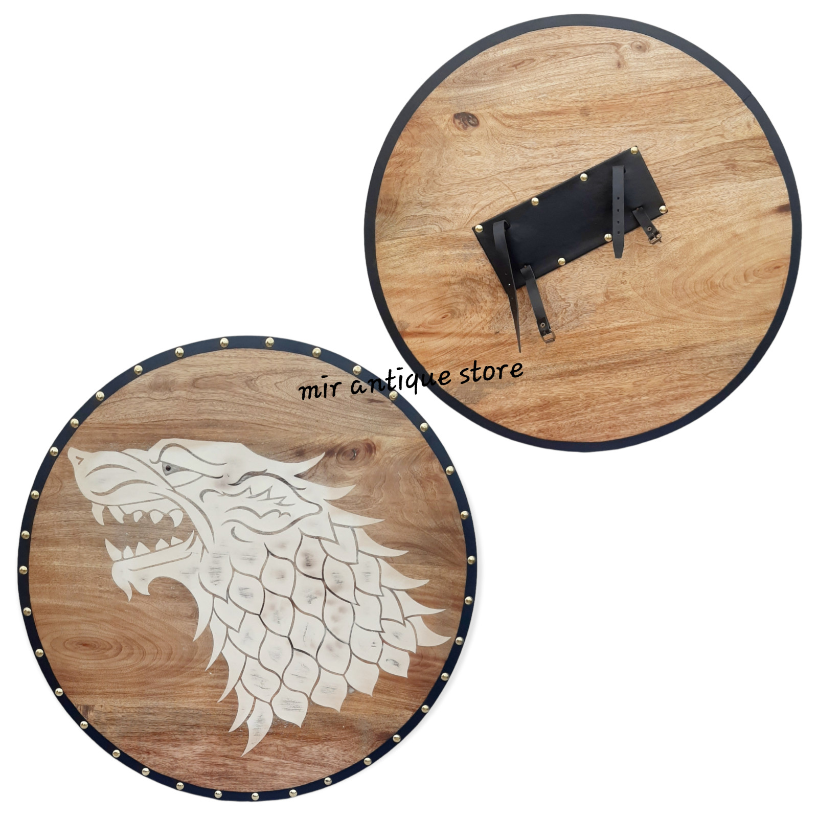 Viking Shield Medieval Shield Wolf warrior Shield wall hanging Home Decor Gift's