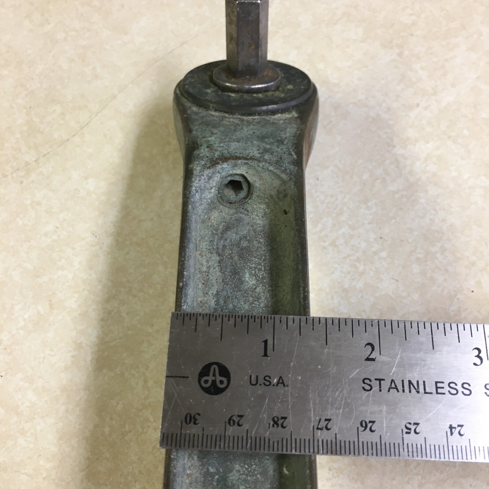 Vintage Bronze Sailboat Winch Handle 12" Long