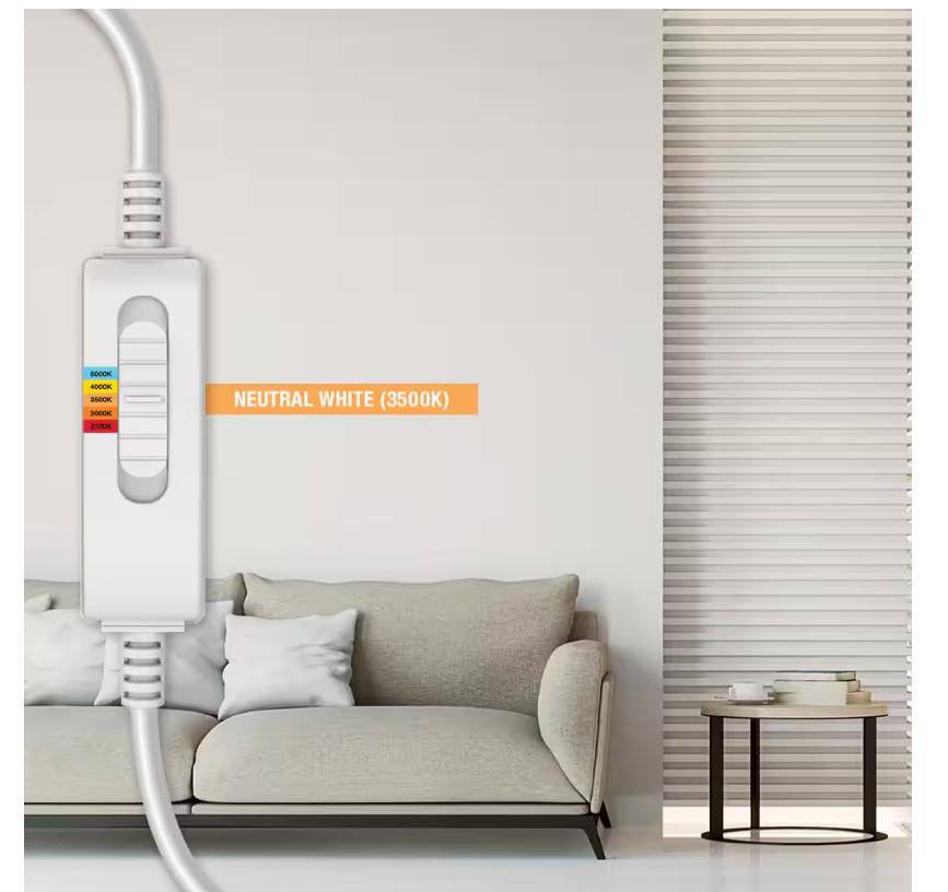 CE Directional Integrated LED 6 in Round Adj Color Temp Canless Recessed Light