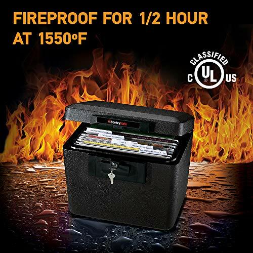 Fire Safe Security Document Storage Box Fireproof Durable Privacy Key Lock NEW