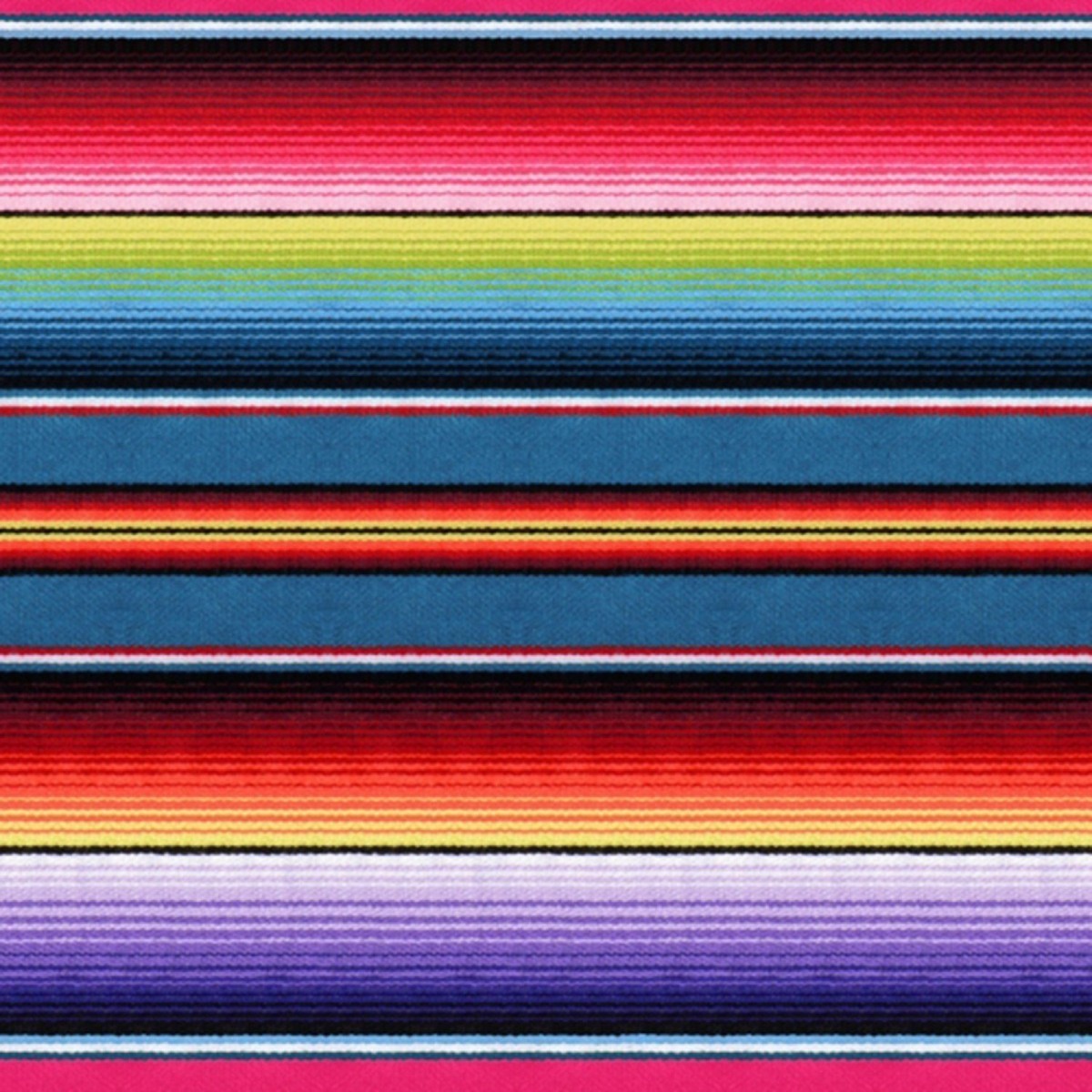 Elizabeths Studio - Fiesta - Mexican Sombrero Stripe - 263E-BLU, Fabric BTY