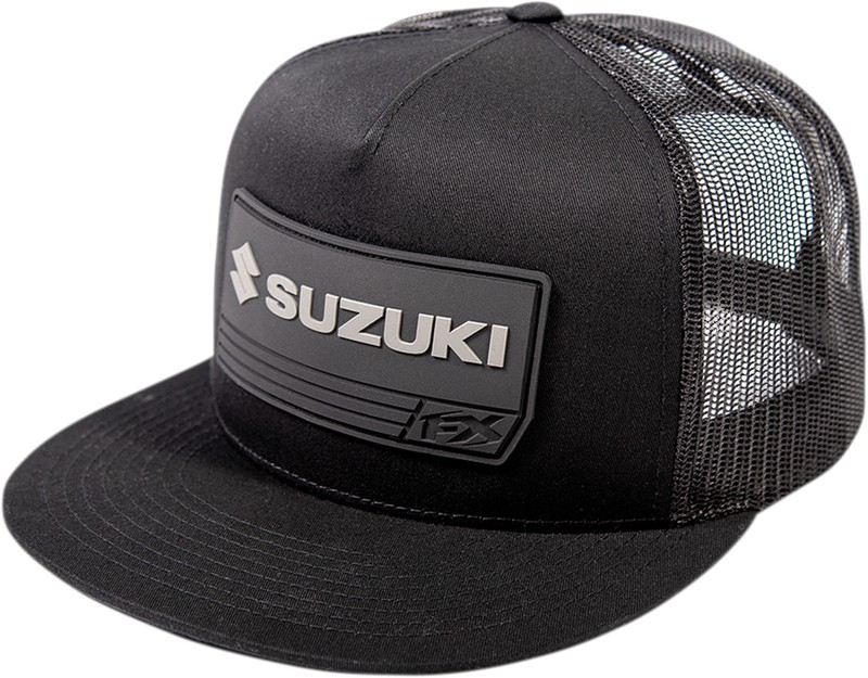 FX Suzuki 2021 Racewear Snapback Mesh Hat Black 24-86410