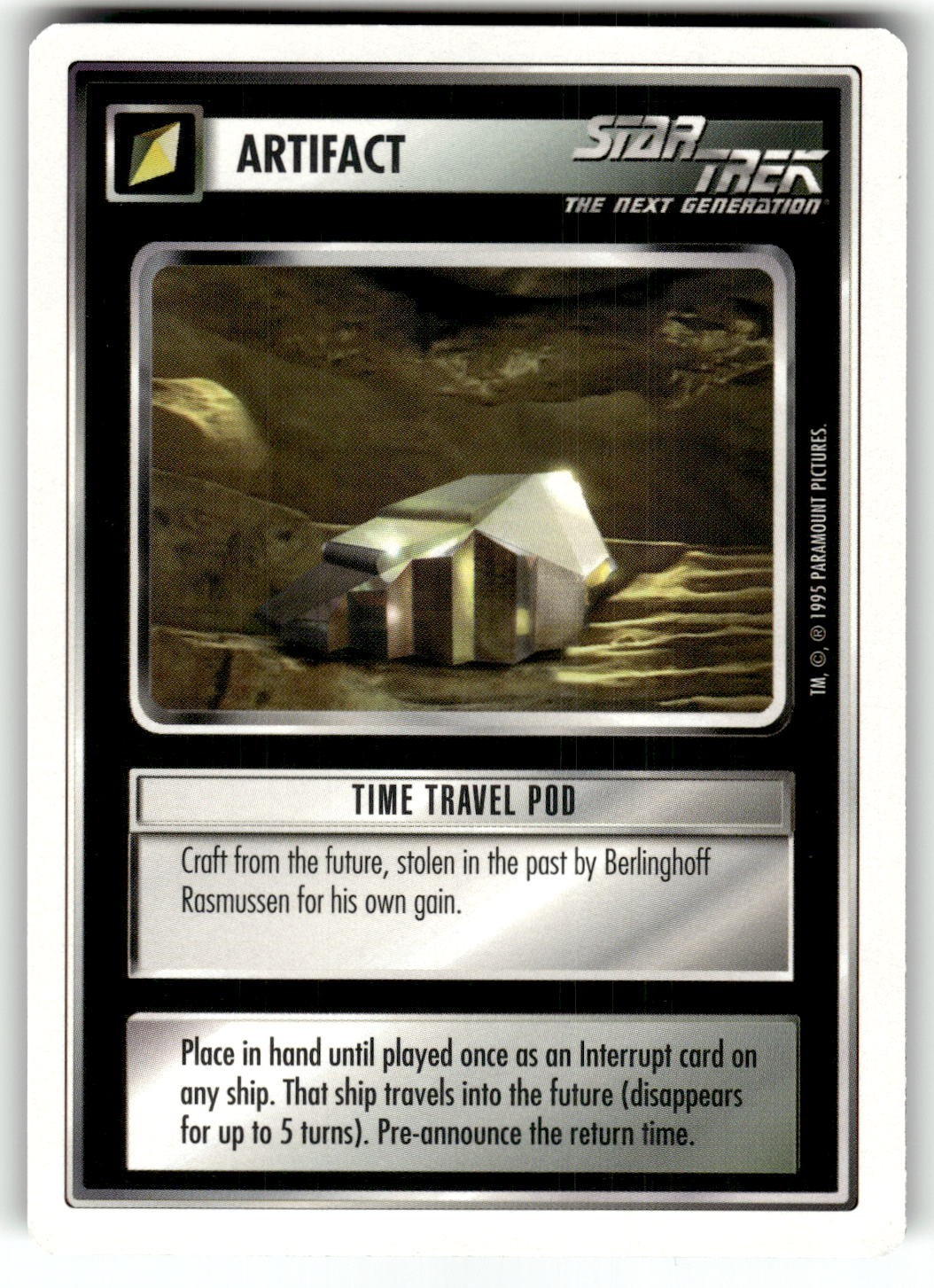 1995 Star Trek Unlimited Premiere Card Artifact: Time Travel Pod