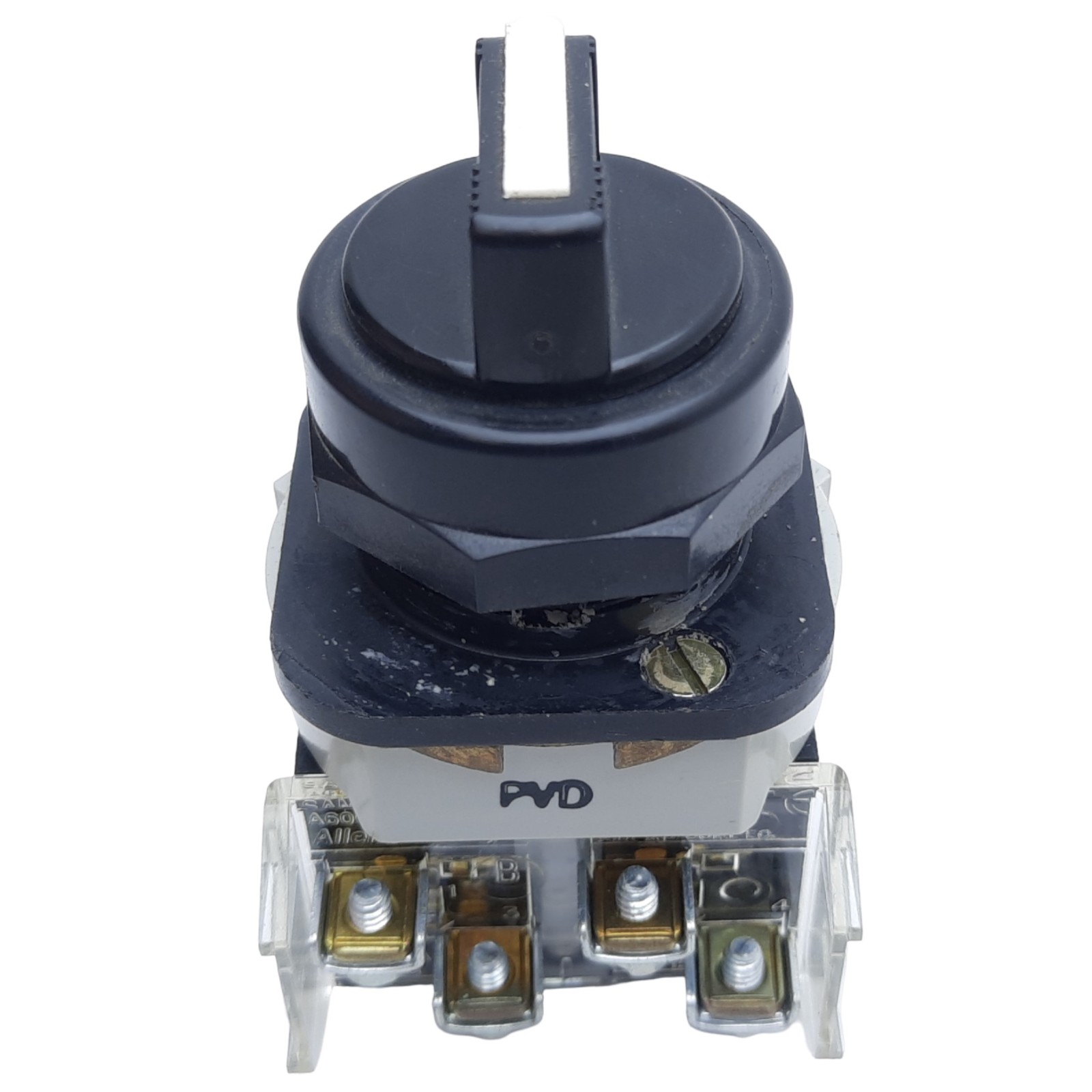 Allen Bradley 800H-JR4 Selector Switch, 3-Position Knob, 30mm, Spring Return