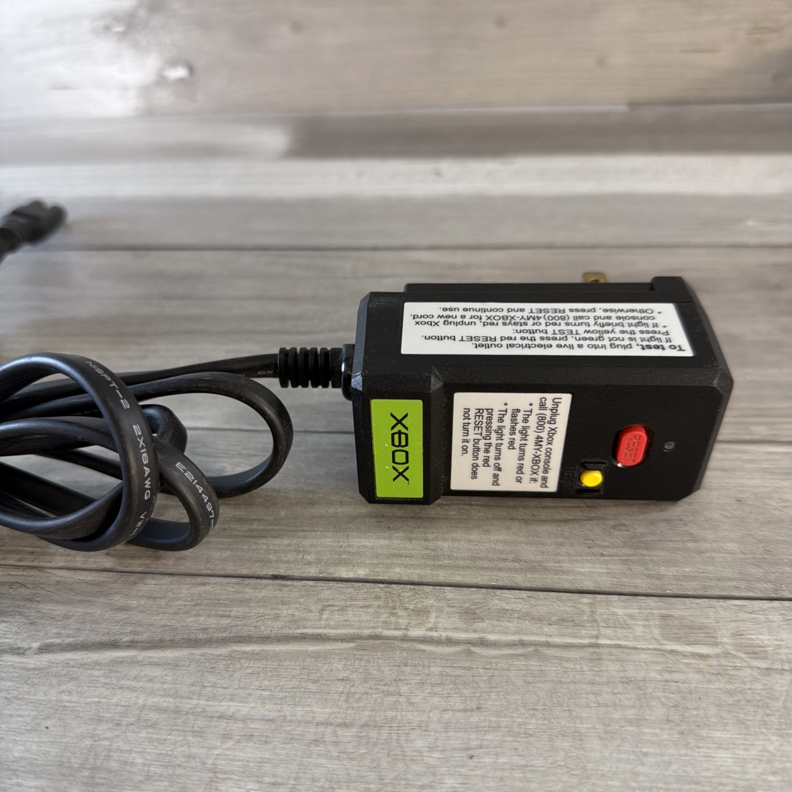 Original XBox Protection Power Cord X800563-100 Official OEM Microsoft Cable