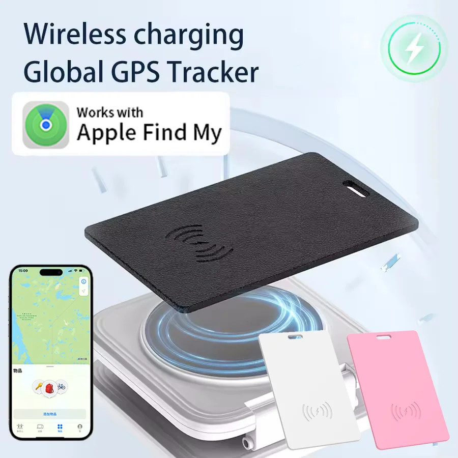 Rechargeable GPS Tracker Card for iPhone Find My MFi Wallet/luggage Locator -NEW