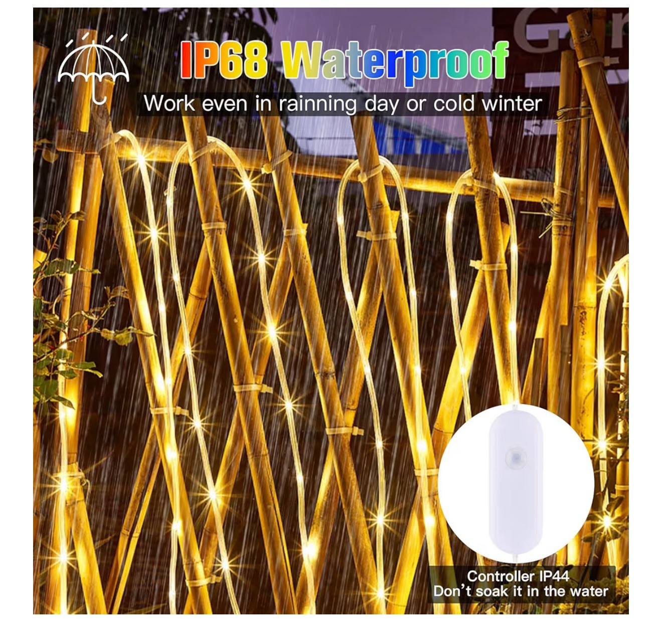 18 Colors Changing Fairy String Light Plug in with Remote (99ft)