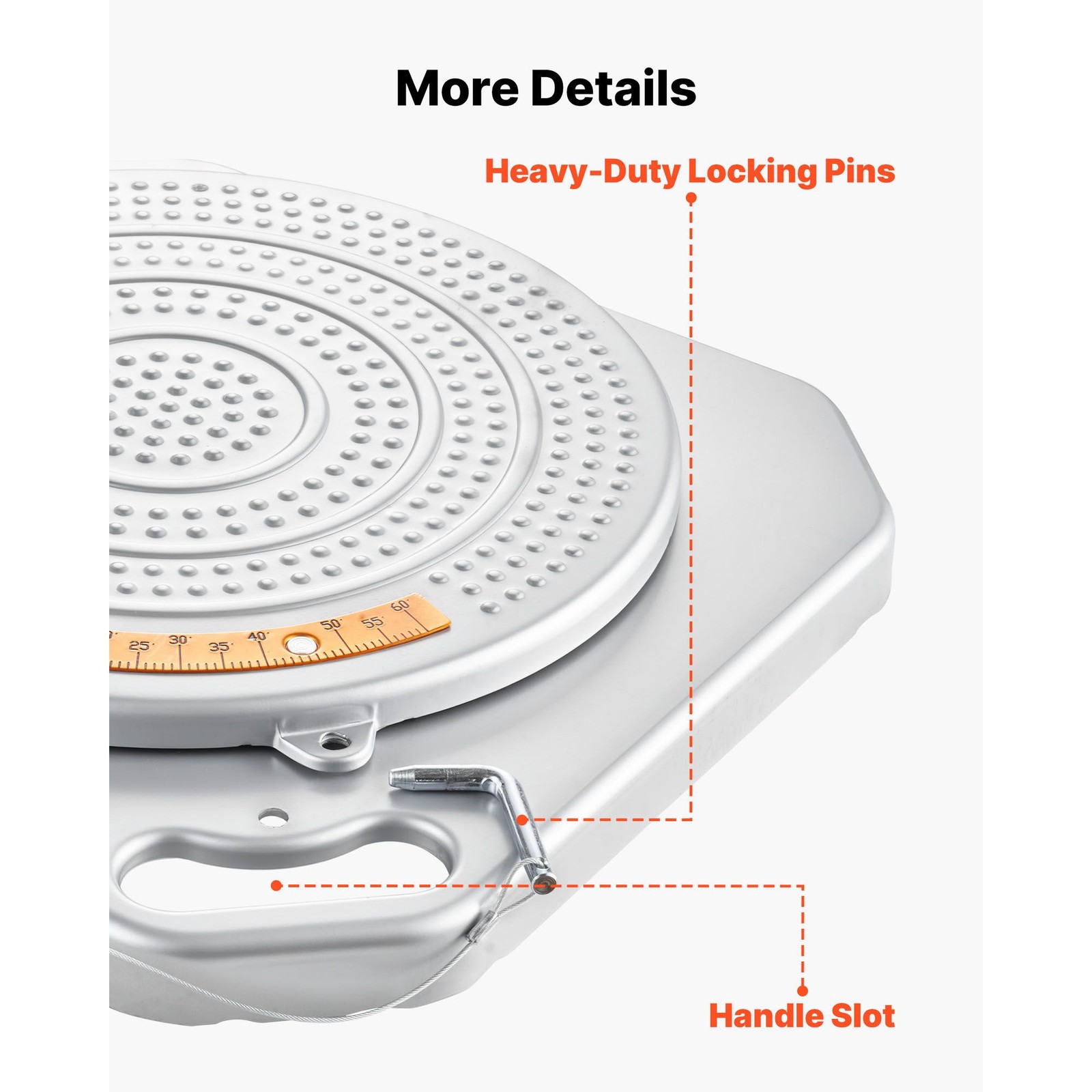 2-Ton Wheel Alignment Turn Plates 360 Rotating with Brass Dials