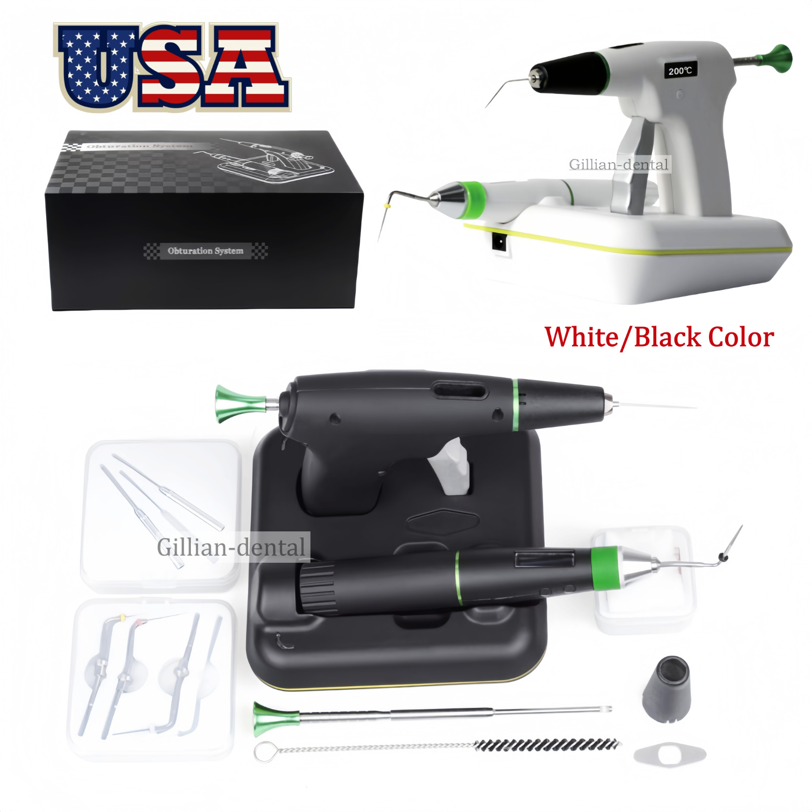 Dental Endodontic Cordless Obturation System Gutta Percha Filling Gun Heated Pen