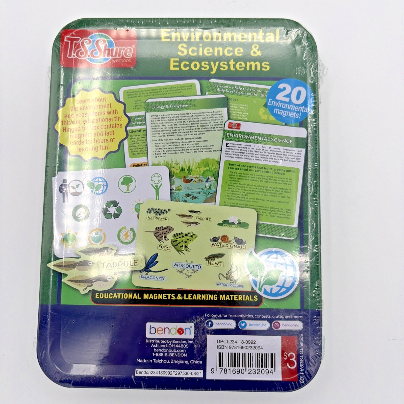T. S. Shure Environmental Science & Ecosystems Educational Magnets Learning NEW