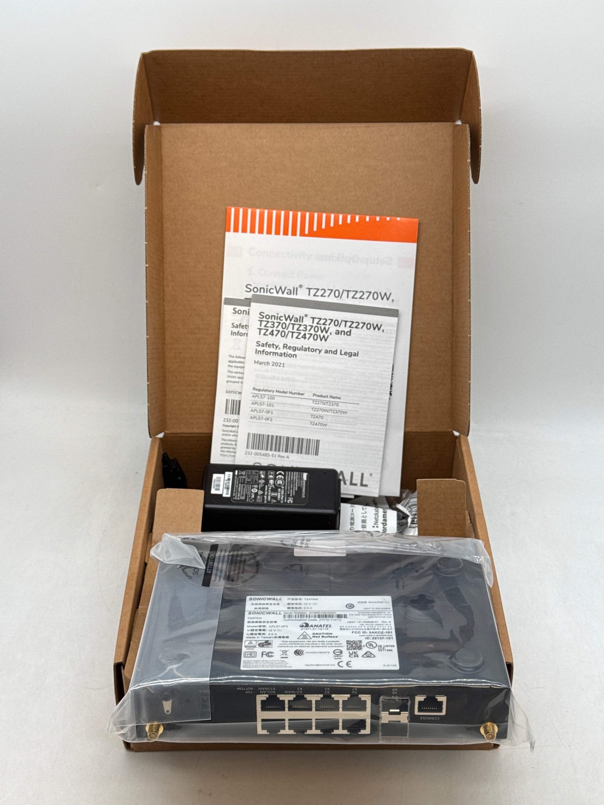 SonicWall TZ470 02-SSC-2831 Wireless-AC Base Appliance -New Open Box