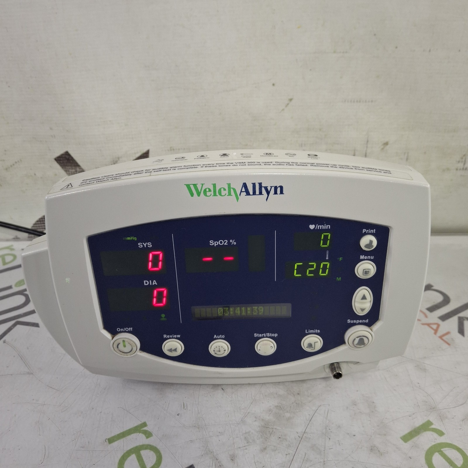 Welch Allyn 300 Series - Nellcor SpO2, Temp, Printer Vital Signs Monitor