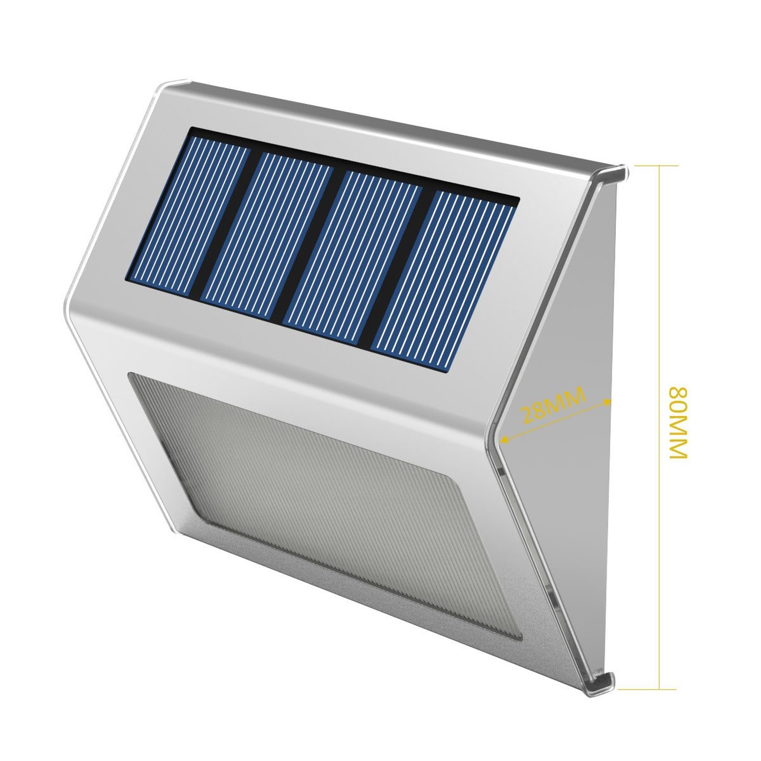Solar Lights for Steps Deck Solar Stair Light Outdoor Waterproof Stainless St...