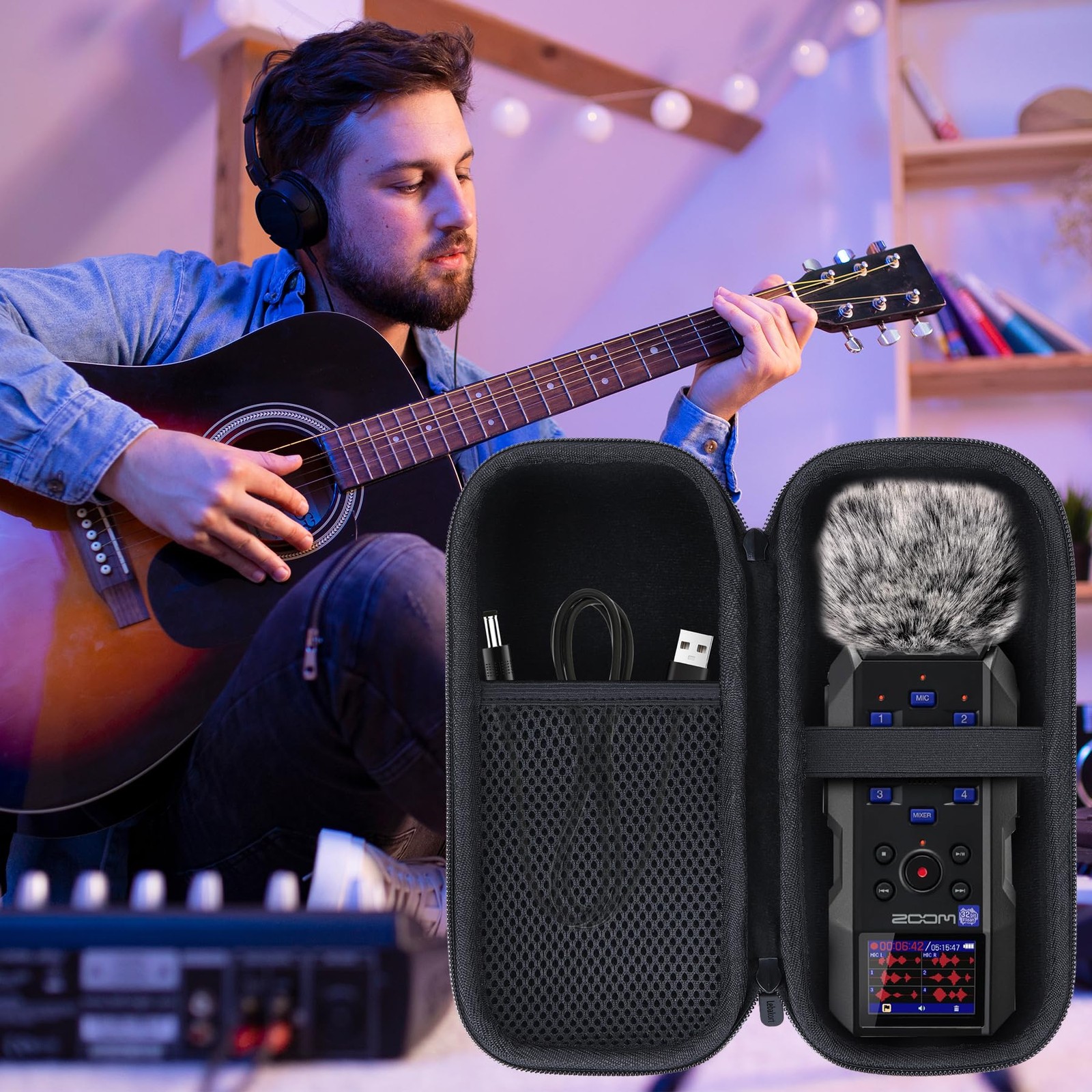 Storage Case Compatible with Zoom H6essential H5studio Handy Recorder