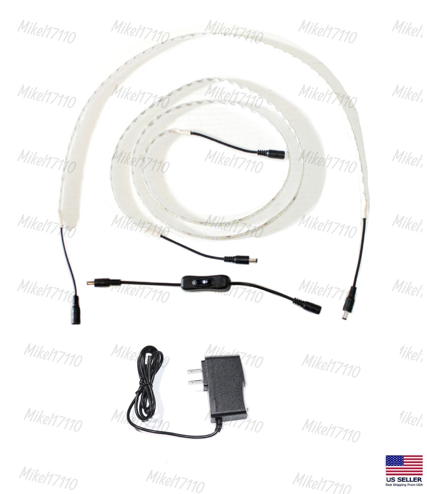 60" x 30" Gun Safe Light Kit / 110v Powered Bright White LED Strip Lite