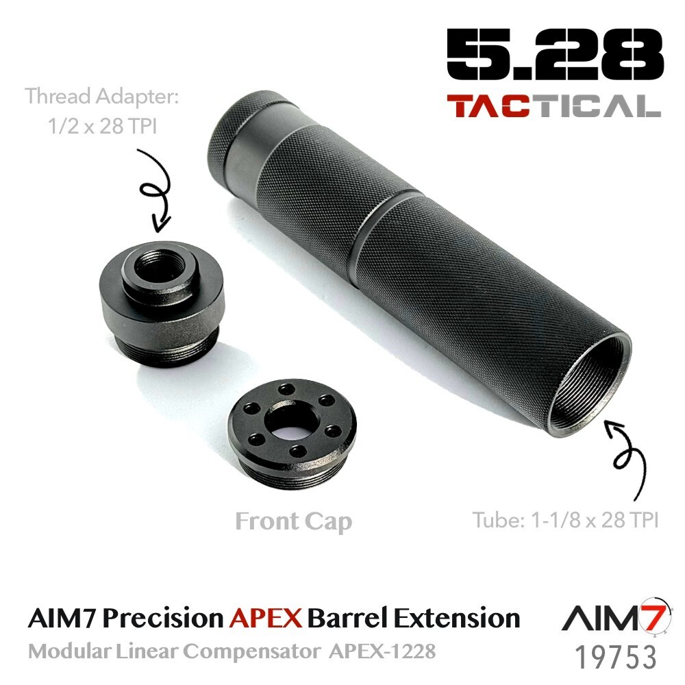 AIM7 Precision APEX-1228 Modular Linear Compensator Aluminum Black