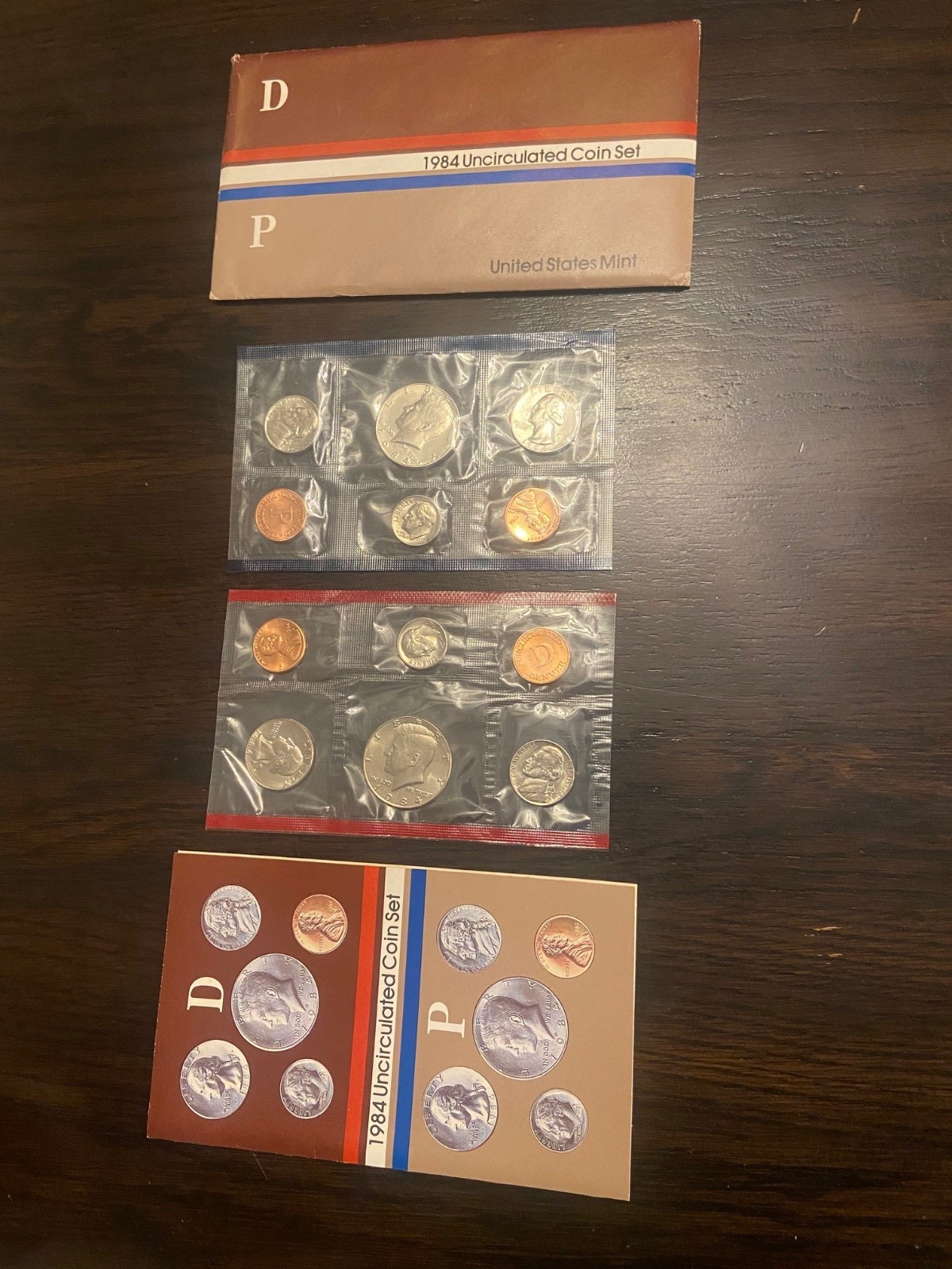 1984 Uncirculated Coin Set U.S Mint Original Government Packaging OGP D&P