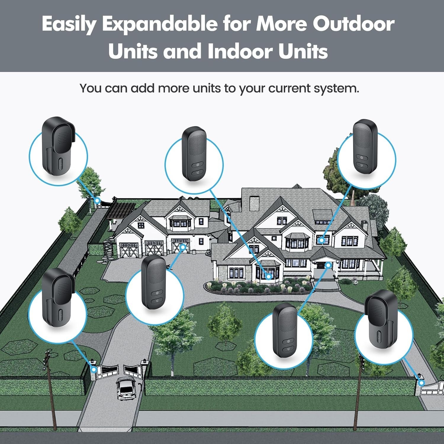 Wireless Doorbell Intercom No Internet needed | Long Range 2way Communication