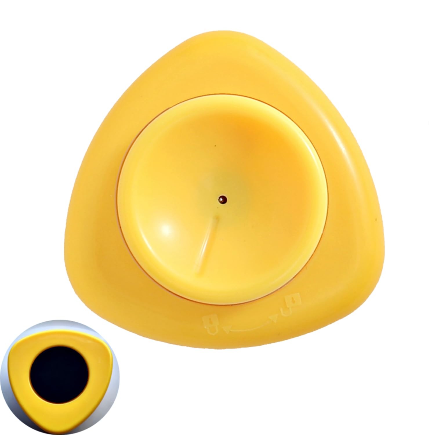 Jawbush Magnetic Egg Piercer for Hard Boiled Eggs - BPA-Free Compact, Yellow