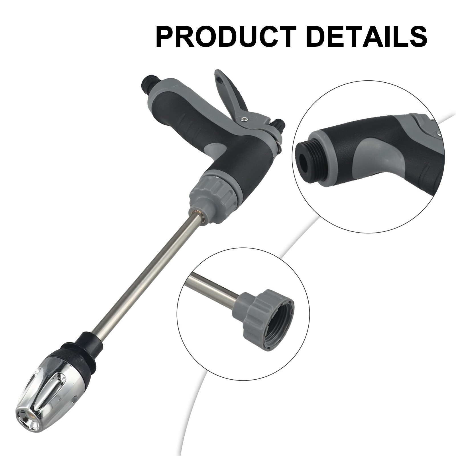 for TURBO Washer For Garden Hose Long Pole High-Pressure Washer Garden