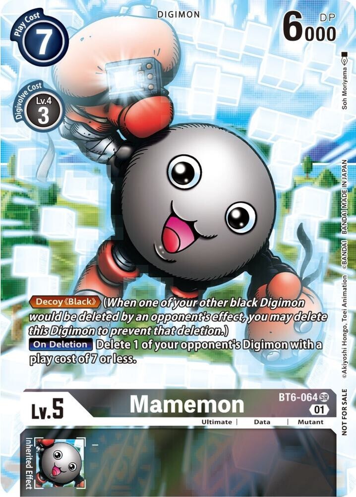 Mamemon Alternate Art Foil - BT6-064 NM - Digimon TCG