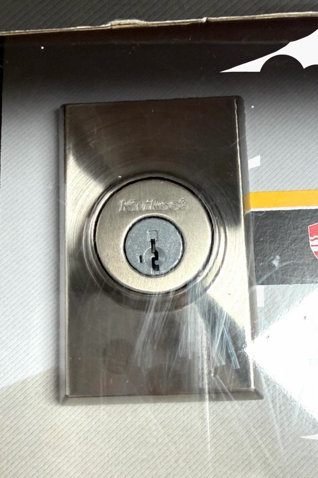 Kwikset Tavaris Satin Chrome Single Cylinder Door Handleset Rectangular SmartKey