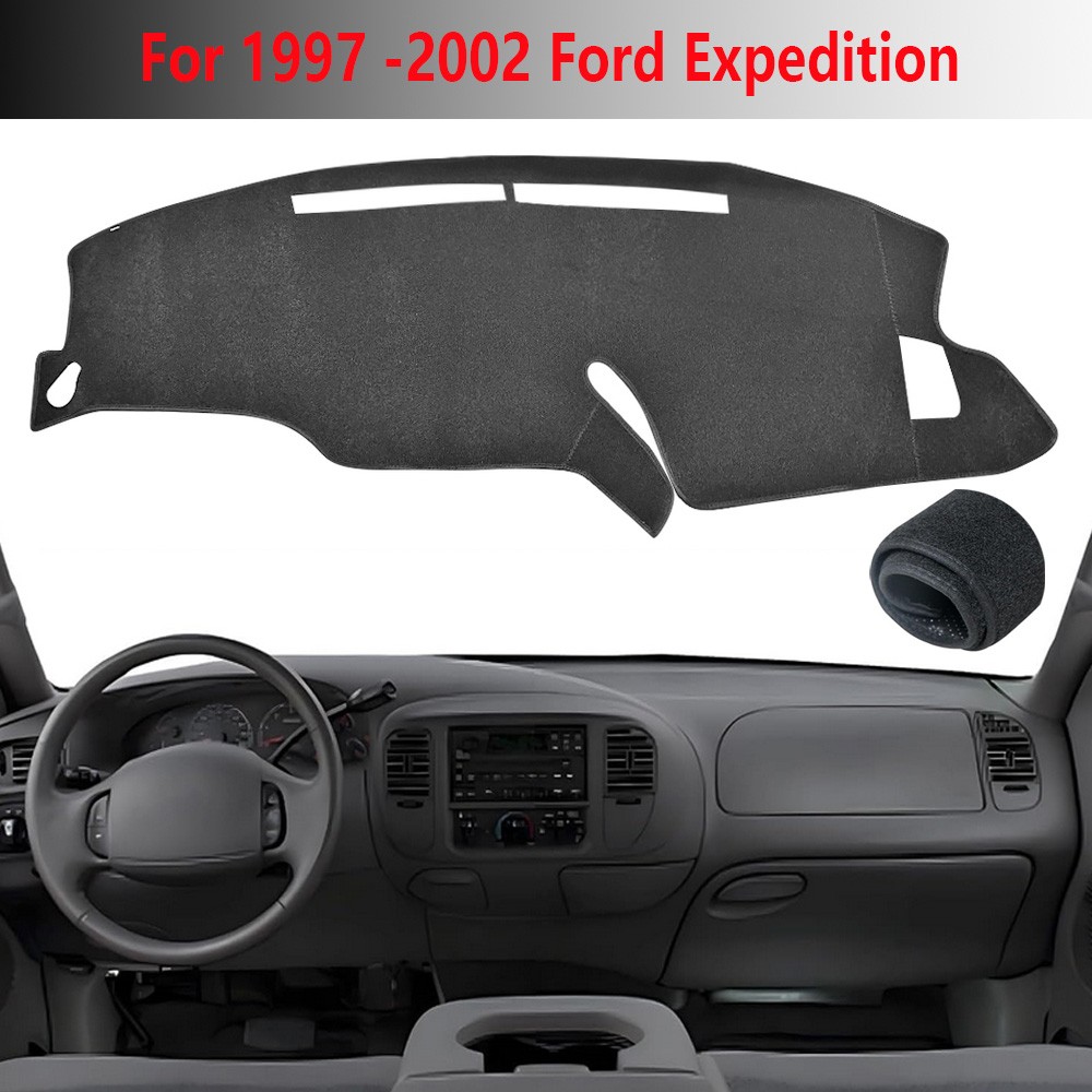 Anit Silp Dashboard Pad Car Dash Cover Mat Carpet Black For 1997- 2003 Ford F150