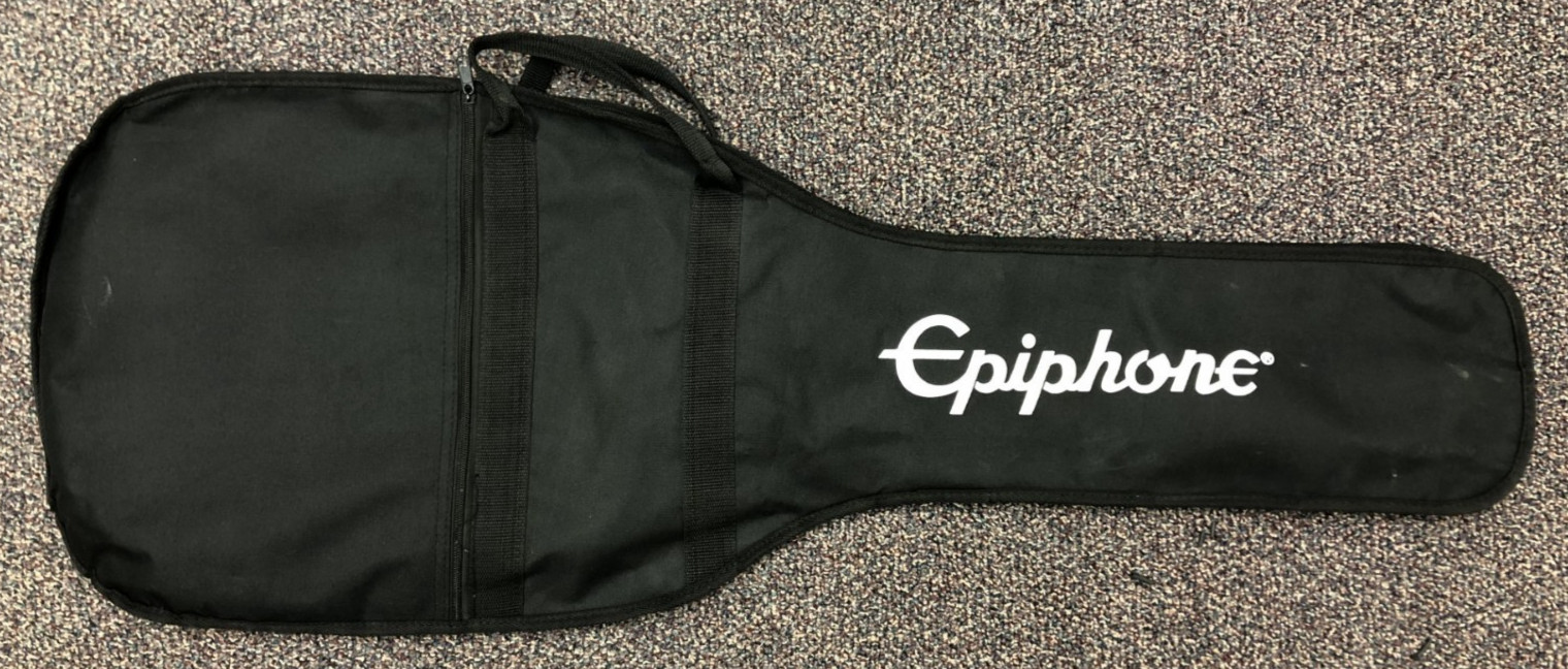 Epiphone Electric Guitar Black Gig Bag With Strap