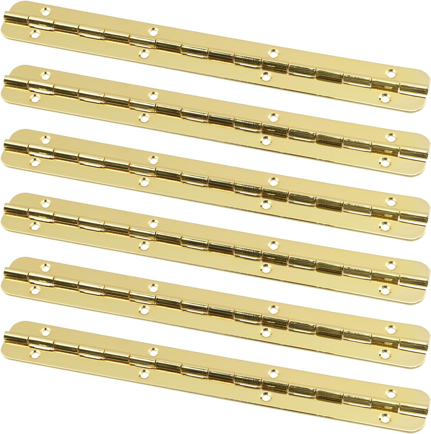 6.3Inch Iron Piano Hinge 6 Pack Continuous & Piano Hinges Small Boat Door Hinges