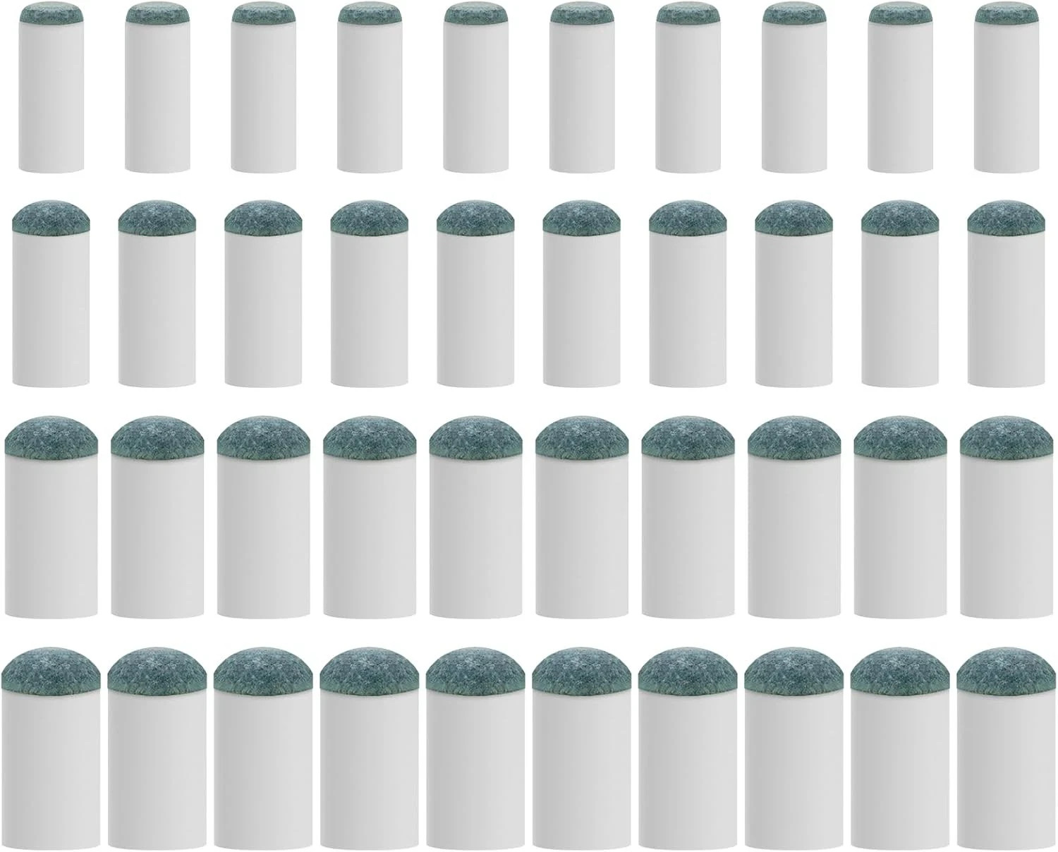 40Pcs Slip On Pool Cue Tips Replacement Kit, 4 Sizes Upgrade Pool Stick Tips for