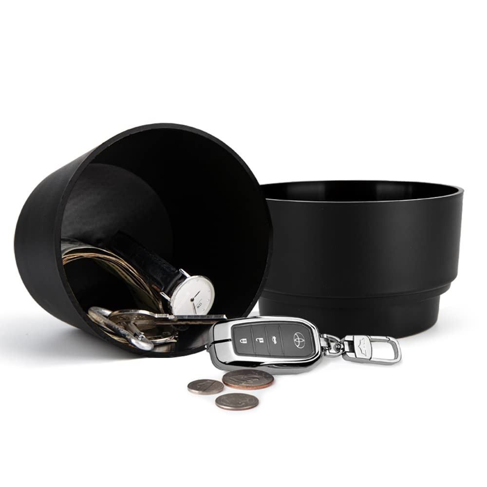 Livebe Flower Pot With Hidden Safe & Secret Compartment,Secret Light Black