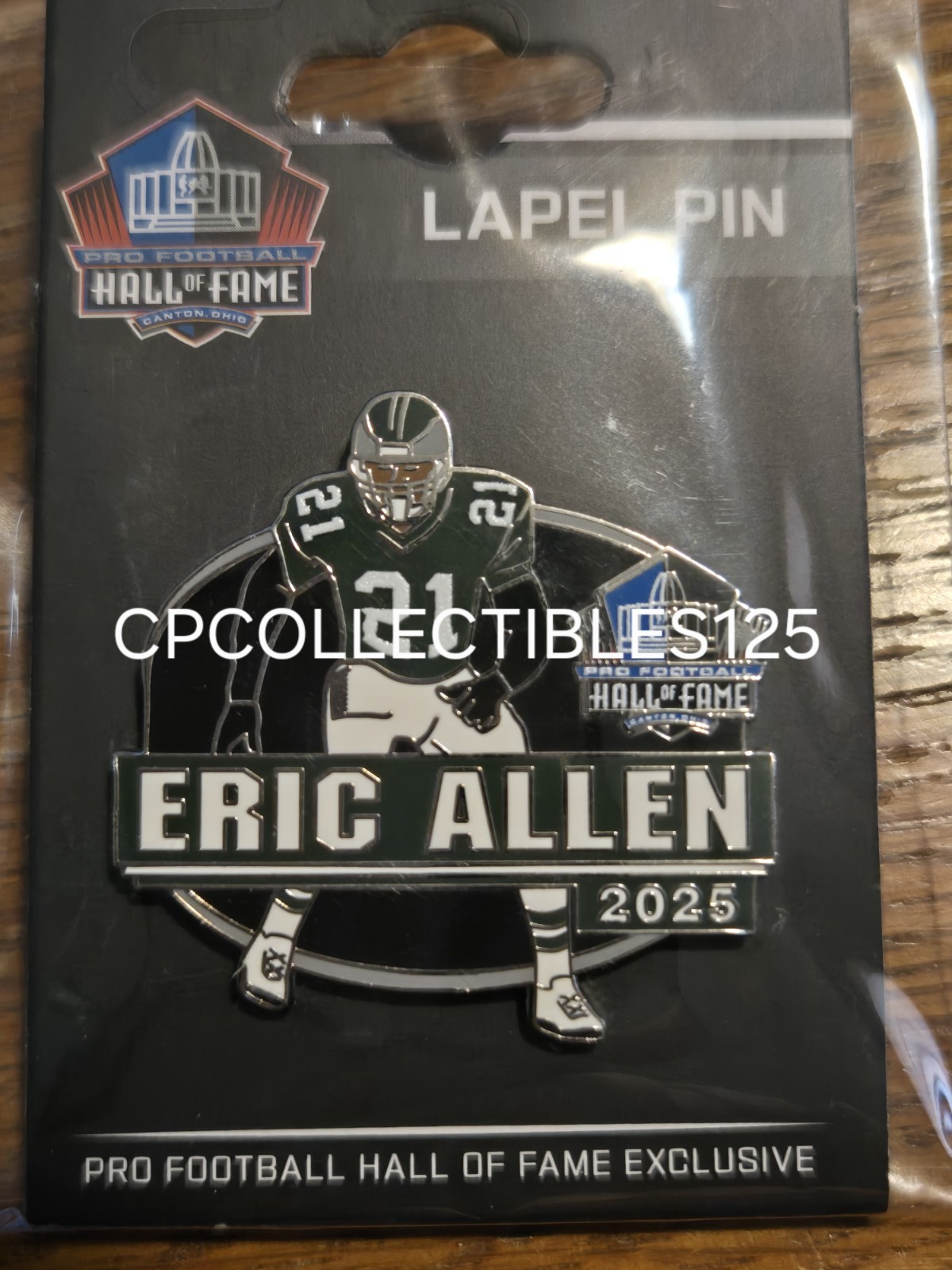 Eric Allen Philadelphia Eagles Class of 2025 Hall of Fame Lapel Game Day Pin