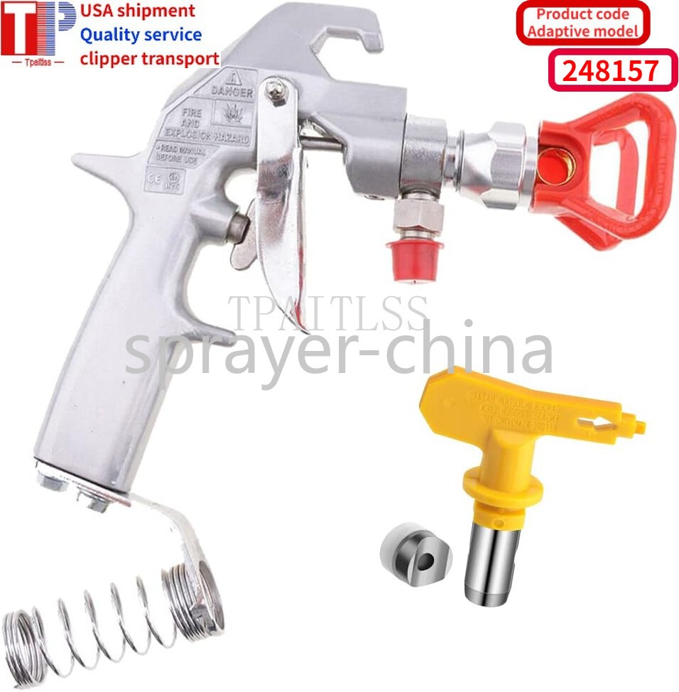 Silver Flex Plus Airless Spray Gun 248157 with Guard 5000 PSI 248-157 Fit titan