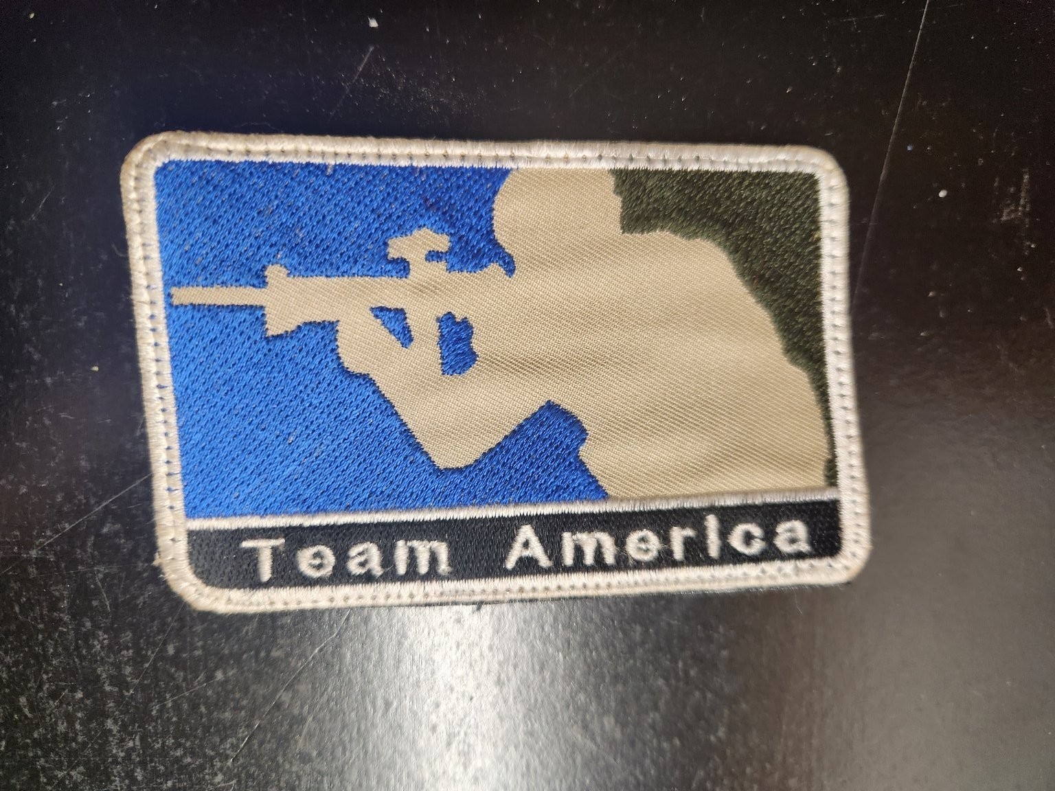 Military Team America Shooter Patch Tactical Embroidered Hook Loop