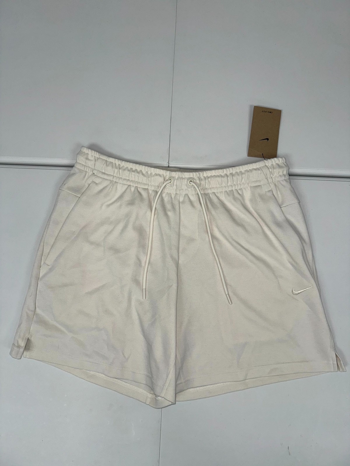Nike Primary Fleece Dri Fit Unlined Performance Shorts Men Medium Beige Training