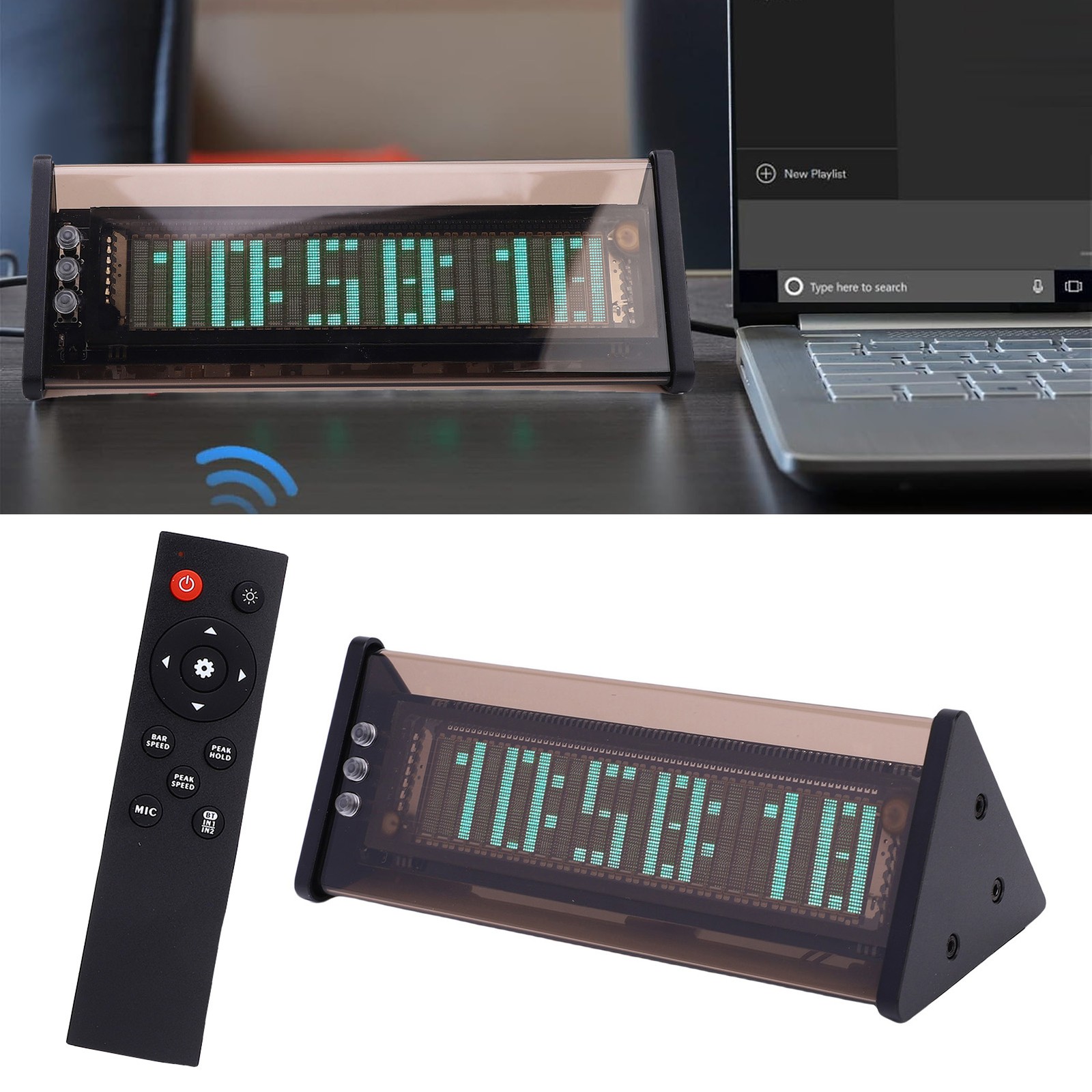 VFD Sound Spectrum Analyzer Music Spectrum Level Multifunctional For Home Studio
