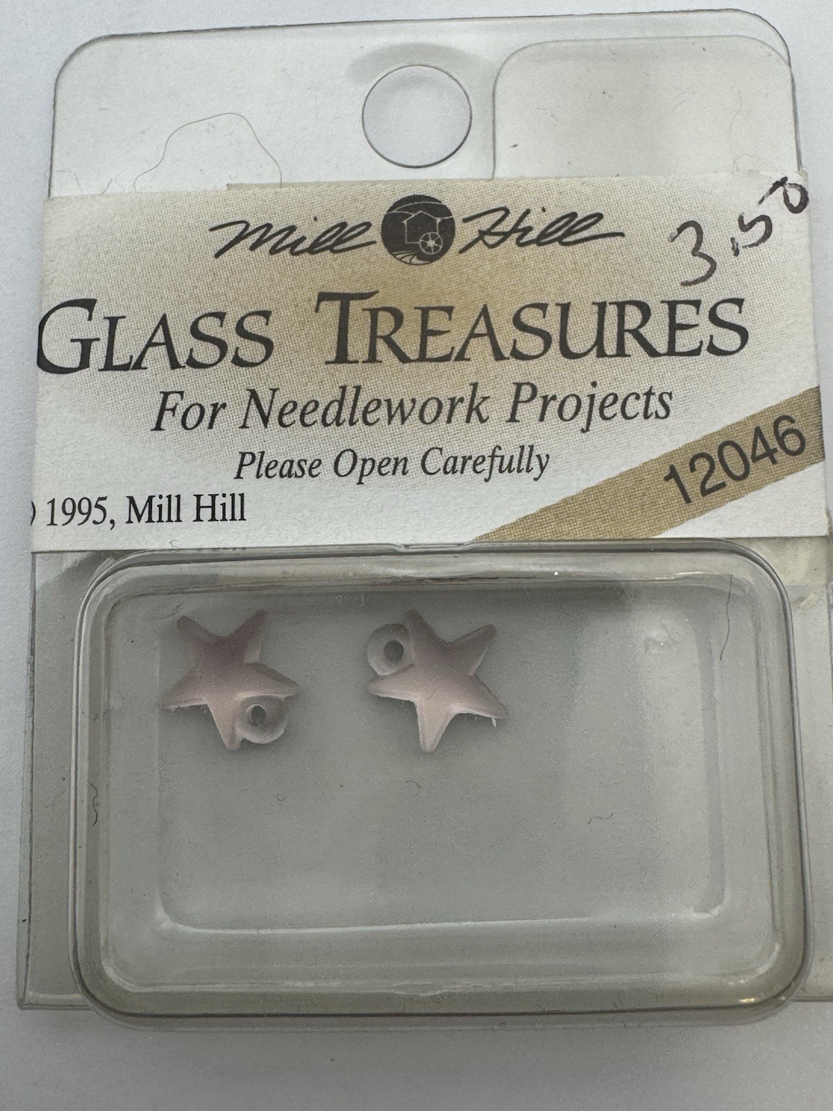 Mill Hill Glass Treasures Lot Of 4 Packs Of Stars-Some Discontinued