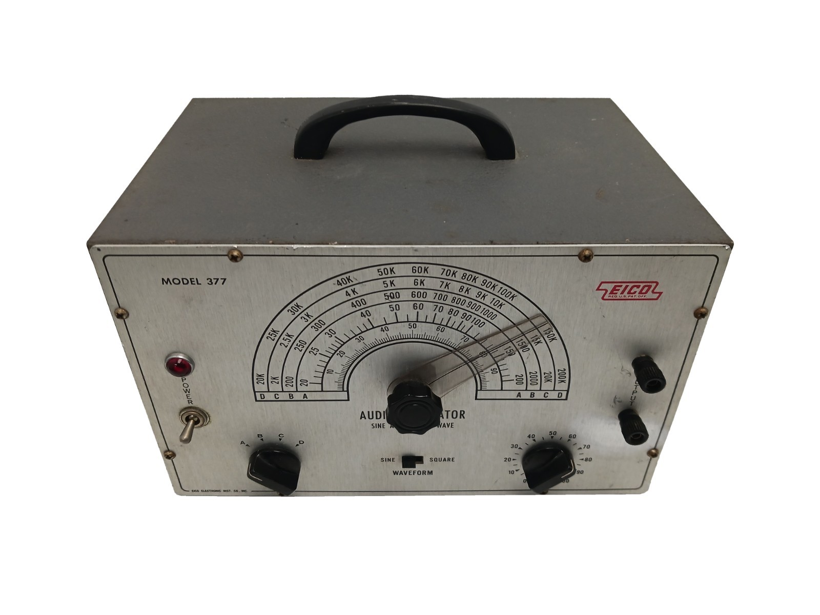 Eico 377 Audio Generator Sine & Square Wave - WORKS