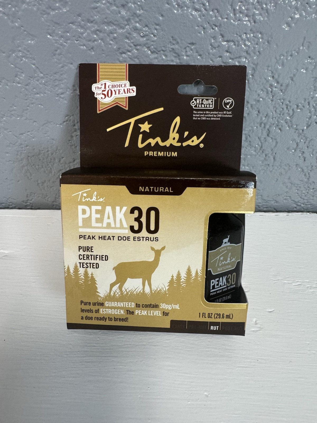 Tink's W6221 Peak30 Premium Doe Estrus 1 oz. Bottle, Rut, Urine, Buck, New