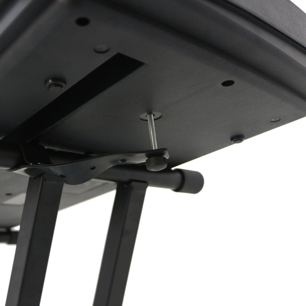 Dual-tube X-Shape Keyboard Stand Black