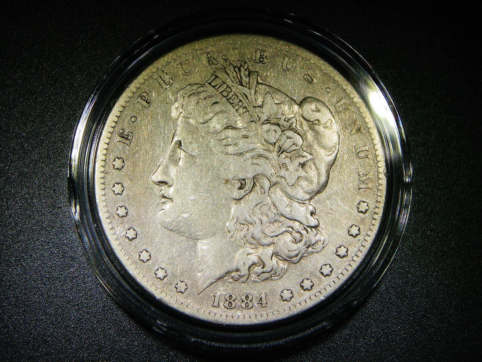 VF+ 1884-S MORGAN SILVER DOLLAR VERY NICE COLLECTOR GRADE DETAIL M-2126
