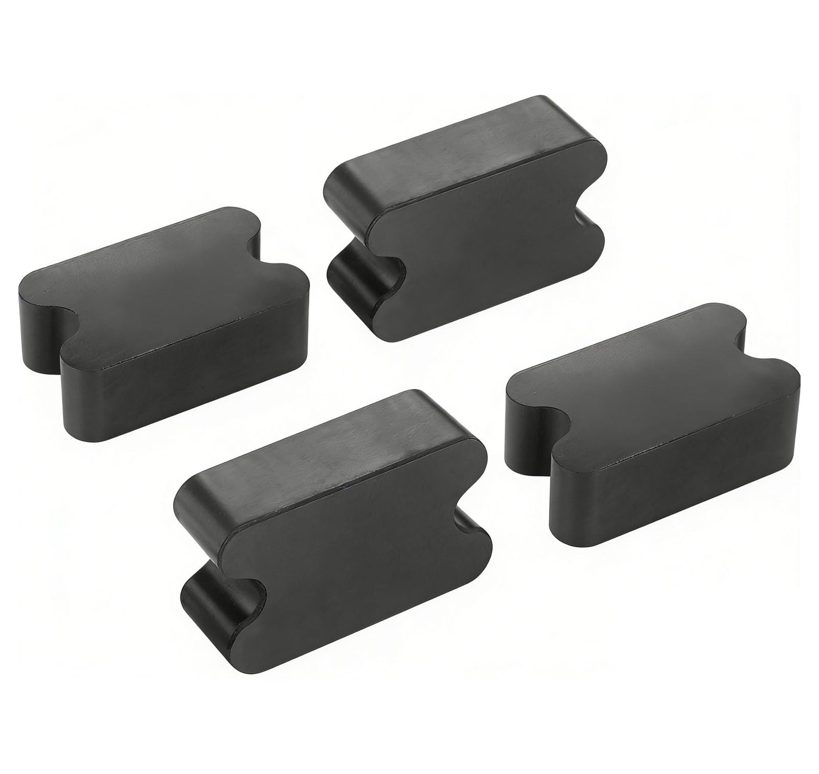 Rubber Spring Spacer 4 Pack 2.5in Thick Rear