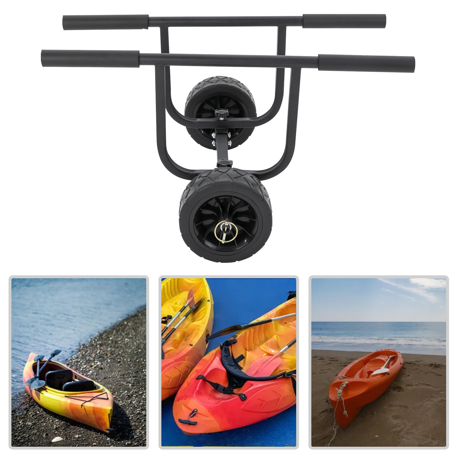 Kayak Canoe Boat Carrier Rack Dolly Trailer Trolley Transport Cart Wheel 100kg